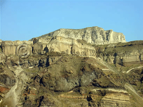 Santorini Rock face